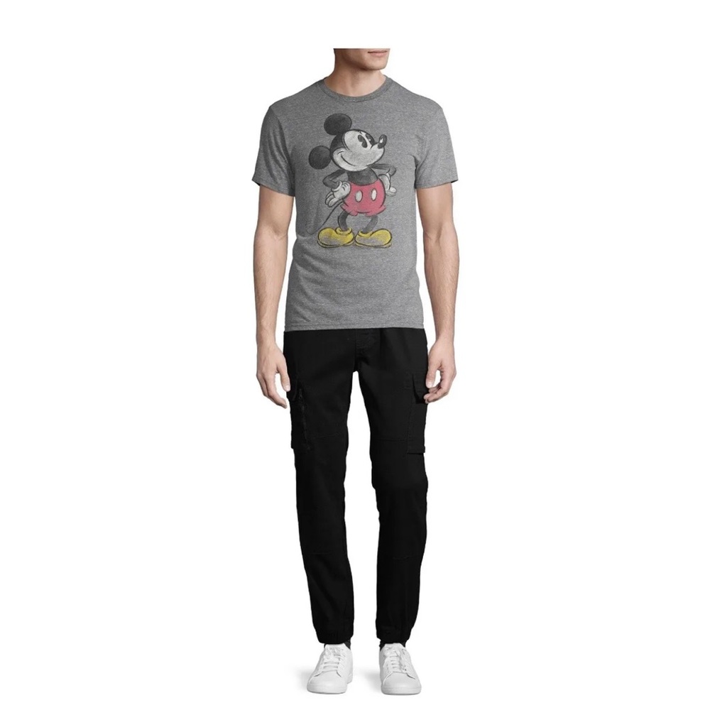 Mickey Mouse Disney Men's and Big Men's Graphic Charcoal T-shirt Size Small